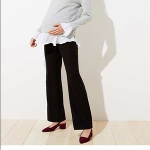 Loft maternity black trousers full panel